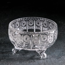 Салатник хрустальный на ножке, d=12,5 см