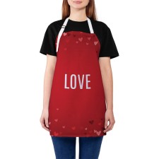Apron of a kitchen with a photo print 