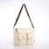 Youth bag with zipper, milk color