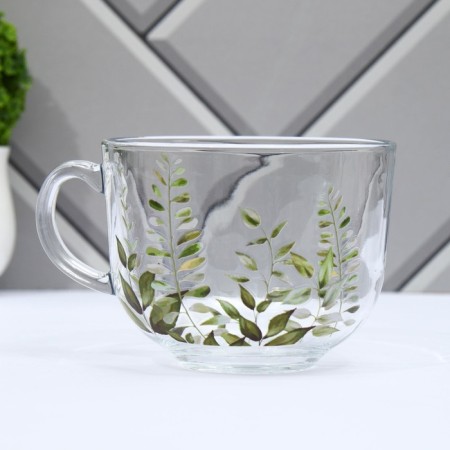 Glass mug "Spring", 400 ml-1