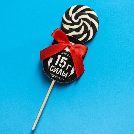 Леденец на палочке «15 г силы», вкус: кола, 15 г.-1