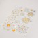 Plastic "Assorted Snowflakes" yellow-gray 24x33 cm