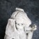 Piggy bank "Hare yog" 25x19x10cm, gray stone