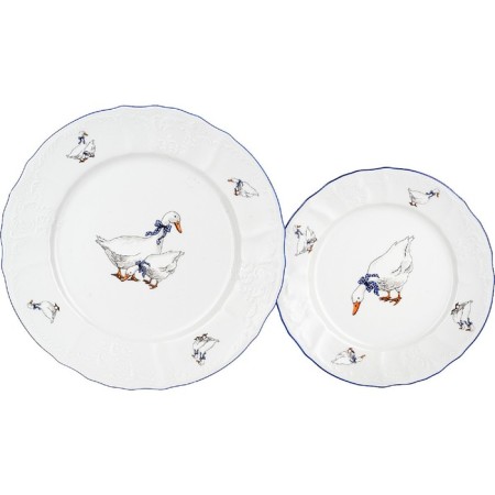 Dining Service 6/25 BERNADOTTE, Decor "Geese", 25 items-2