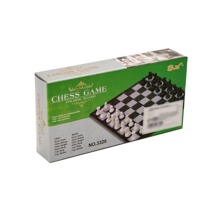 Chess 16 x 16 cm, King H-2.8 cm, d-1.2 cm, plastic board and figures-7