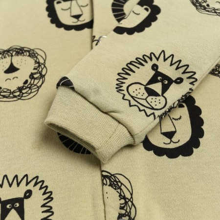 Nursery blouse, olive color/lion, height 74 cm-3
