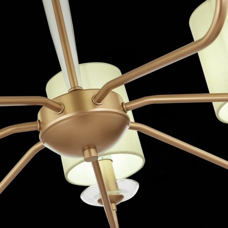 Ceiling EVOLUCE lamp. Sle108002-07. Rita. 7x40 W, E14, 75x75x44 cm, golden color-5