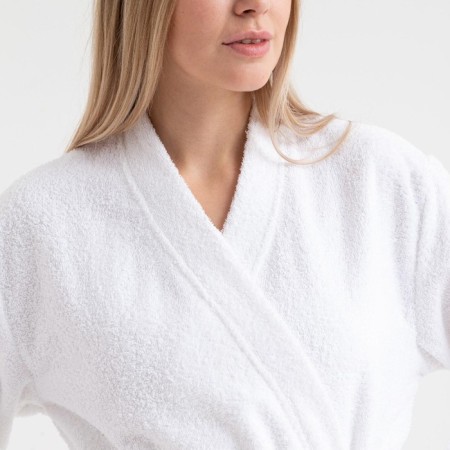 Terry robe economy and I am female, size 42-44 is white, 100% cotton with AIRO, 320 g/m2-9