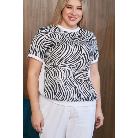 Female blouse, size 64, white color-2