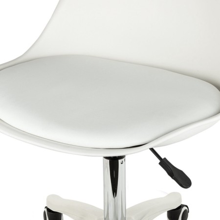 Armchair for operator Brabix Eames MG-310 PL, white plastic, eco-leather white-5
