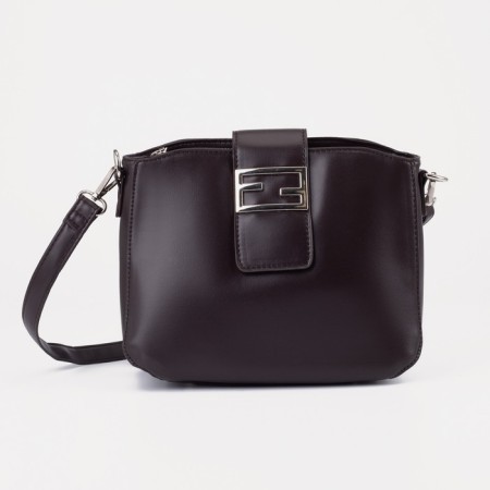 Cross-Bodi bag, lightning department, external pocket, brown color