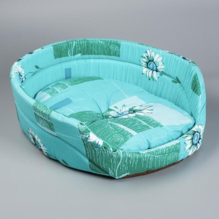 Ovalnoye lying with a side, 49 x 36 x 17 cm, mix of flowers-6