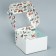 Capcake box, confectionery packaging double -sided, 4 cells "Butterflies", 16 x 16 x 10 cm