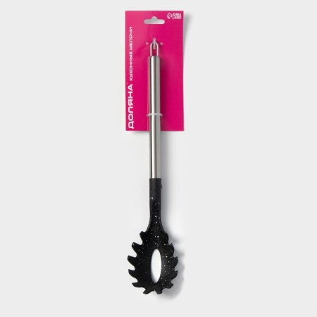 Spoon for spaghetti Dolyan "Fernan", 34 cm, black color-8