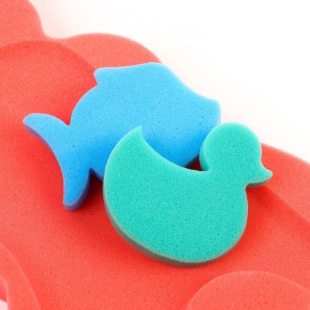 Maxi swimming lining "Bear", red/pink color, 55x30x6cm-2