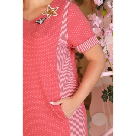 Female dress, size 54, coral color-12