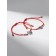Bracelet-reinforcing "Red thread" Happy Family Mom is best friend, set 2 pcs., Color silver, D = 5.5 cm