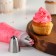 Confectionery nozzle "Closed star", D = 3 cm, exit 0.5 cm, stainless steel