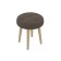 Bange-Taburetka "Oreo", 390 × 390 × 480 mm, velor, nut color