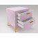 Tumbling bedside Roshal 500x400x570 Pink velor