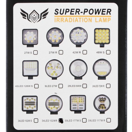 Fog Farah 34 Led, IP67, 102 W, 12 V, directed light-7