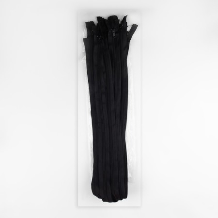 Lightning "Spiral", No. 5, detachable, castle machine, 100 cm, black color-4