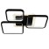Causteen with FDD "Quadro" 4XLED 80W 3000-6000K Black 56x50x7 cm Bayerlux