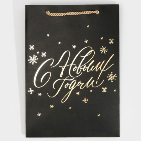 Laminated “gold” package, 21 x 30 x 15 cm, new year-6