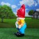 Garden figure "Dwarf with a sign" 18x32x51cm