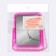 The mirror is desktop, bilateral, with an increase, a mirror surface 10.5 × 14 cm, color mix