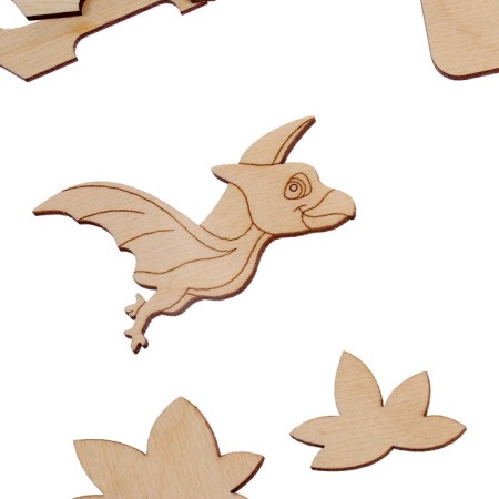 Set for creativity. Wood painting "Dinosaurus"-5