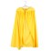 Carnival cloak for children, plush yellow, length 80 cm