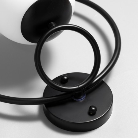 Bra "spherum" E27 40W black 28x23x23cm-4