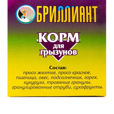 Diamond food for rodents, with fruits, 350 g-2