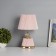Table lamp "Claudia" 1x40W E27+LED backlighting pink/gold 15x15x32.5cm