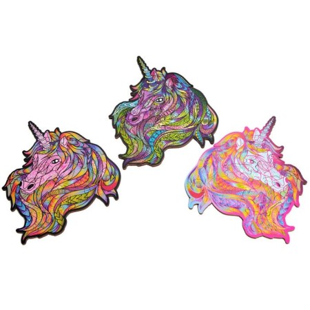 Wooden puzzle "Unicorn: Pink Sky", 16 × 17 cm-3