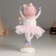 Polystone souvenir "Snowman in a rose skirt" 8.5x7x18 cm