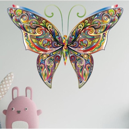 Stick plastic interior color puzzle "Butterfly" 30x45 cm