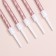 Set of candles in the cake "Spiral", 200pcs, 5 cm, pink gold