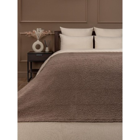 Texrepublic blanket, size 200x220 cm, brown color
