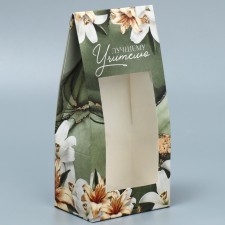 Confectionery box, packaging, “beloved teacher”, 9 x 19 x 6 cm
