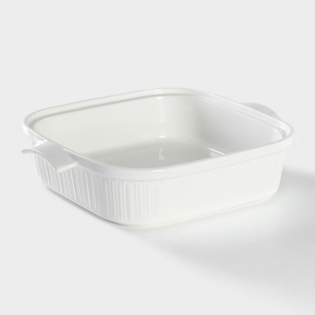 Marmite of heat -resistant ceramics square Magistro Estet, 2.2 l, 27.5 × 23.2 × 12 cm-4