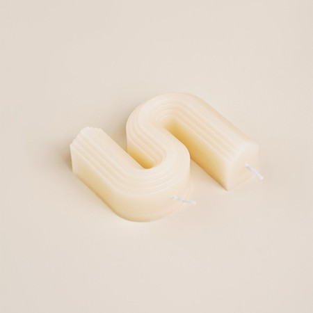 Wax candle, 9.3 × 8 × 2 cm-3