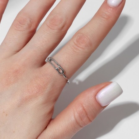 Ring "Mood" Pin, the color is silver, dimensionless-2