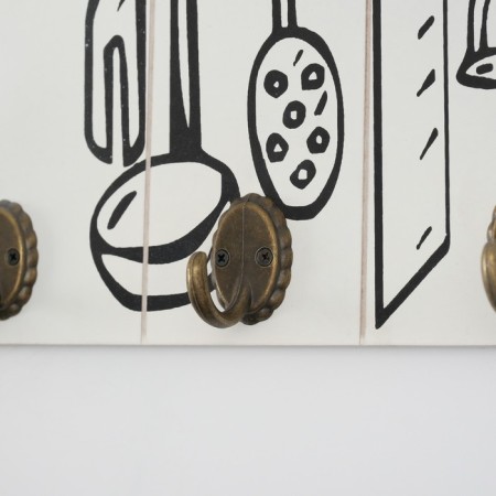 Decorative tree hooks "kitchen utensils" 38x22x3.5 cm-2