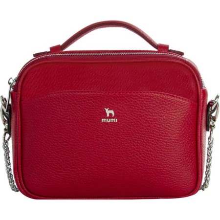 Bag Cross-Bodi with Mumi zipper, red color