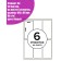 A4 labels are self -adhesive 50 sheets, 80 g/m, on a sheet 6 labels size: 105 x 99 mm, glossy, white