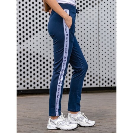 Women's pants, size 46, blue, white color-4