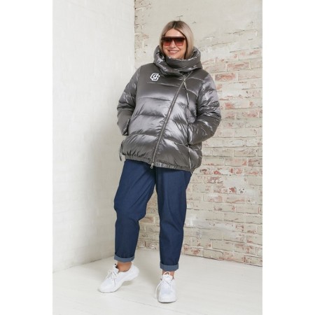 Women's jacket, size 58, gray color-1