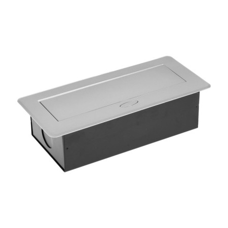 Luazon Lighting, 16 A, double, in the table, 2xUSB, 2.1 A, silver-2